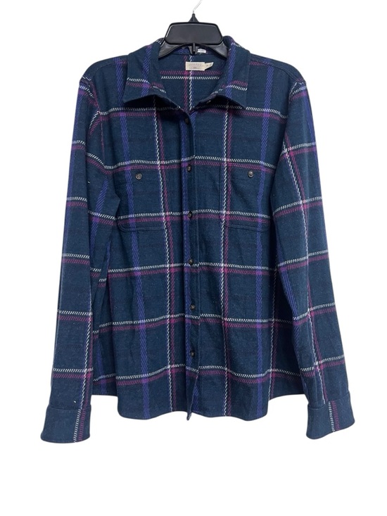 Faherty Legend Sweatshirt Sweater Shirt Northern Lights Plaid Button Down XXL - Picture 2 of 9